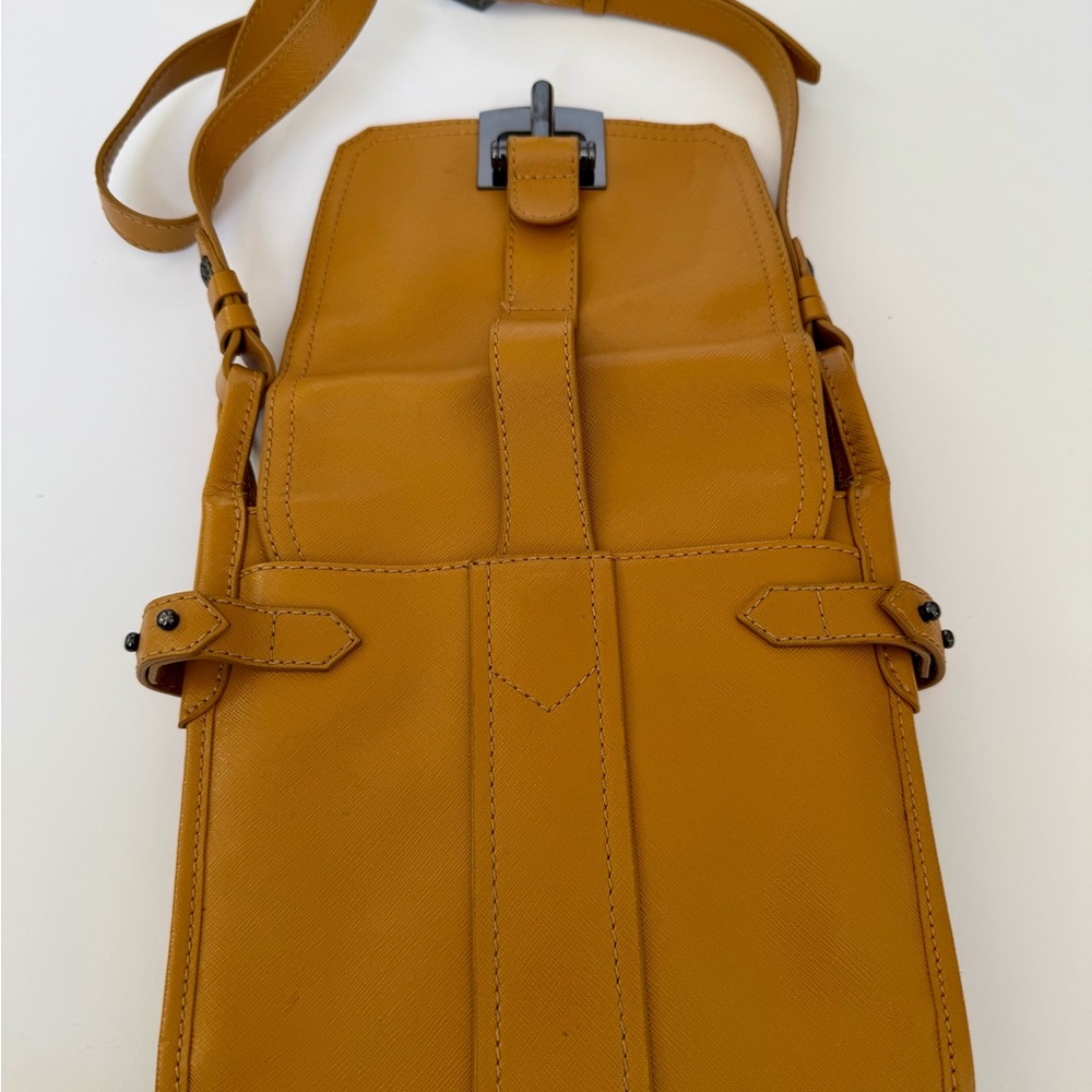 Yellow Leather Crossbody Bag - Picture 4 of 4